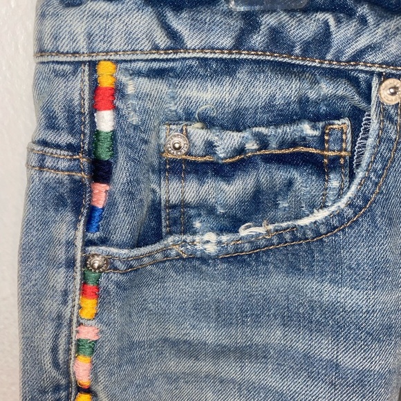Embroidered Garage Jean Shorts!! - Picture 3 of 4